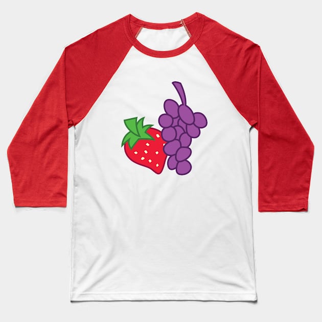 Berry Punch cutie mark Baseball T-Shirt by CloudyGlow